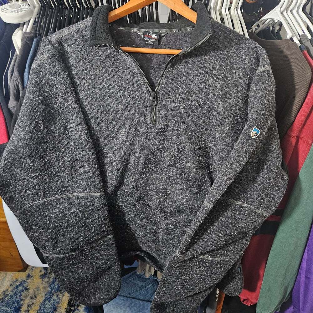 Kuhl Thor Thermo Kore Sweater Gorpcore Size XL 1/4 Zip Gray